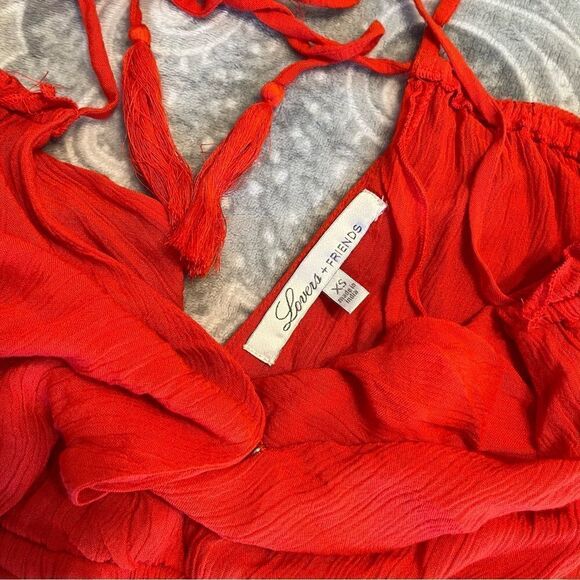 Lovers + Friends  x REVOLVE Malia Romper in Red - Picture 4 of 5